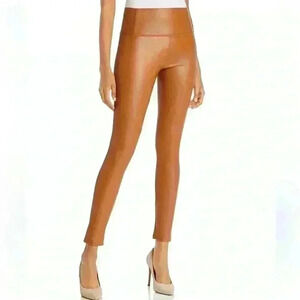 Bagatelle Women Brown Faux Leather Pants XS